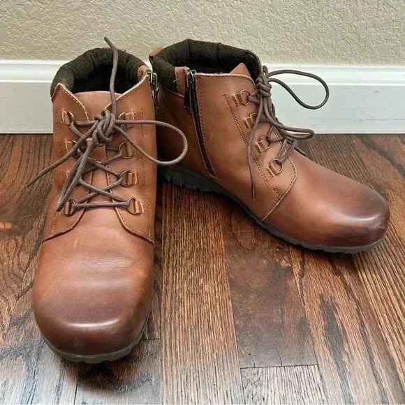 Propet Delaney Women’s Lace Up Zip Ankle Boots Brown Leather Size 6.5 WDV002L - Picture 12 of 15